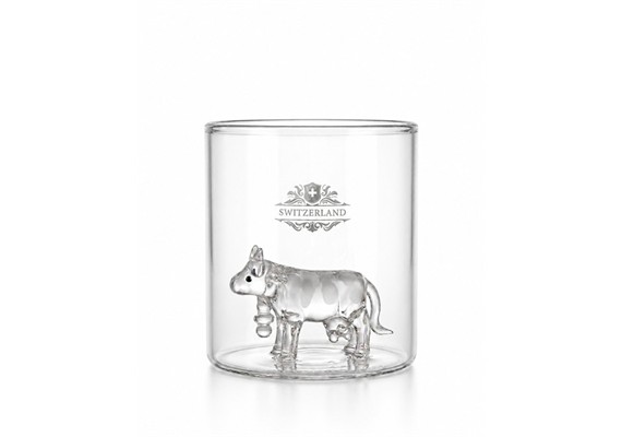 Trauffer 0604 Whiskyglas mit Trauffer Kuh Switzerland 250ml