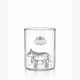 Trauffer 0605 Schnapsglas mit Trauffer Kuh Switzerland 50ml