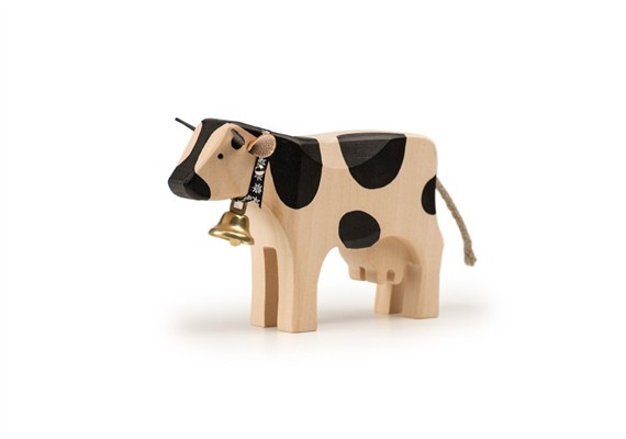 Trauffer 1015 Kuh 2 stehend schwarz ALTE FLECKEN