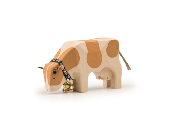 Trauffer 1020 Kuh 2 fressend Simmentaler ALTE FLECKEN