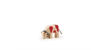 Trauffer 1041 Kalb fressend mit Glocke rot