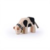 Trauffer 1042 Kalb fressend mit Glocke schwarz NEUE FLECKEN