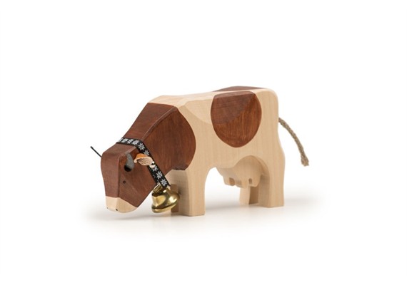 Trauffer 1070 Kuh 2 fressend Red-Holstein ALTE FLECKEN