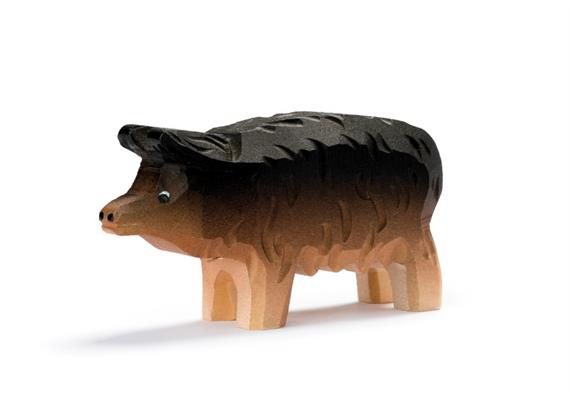 Trauffer 1908 Wollschwein Gross, handgeschnitzt