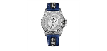 Trauffer TR-AG-01-SL-51 Herren-Uhr Alpenaufzug Stahl Silver