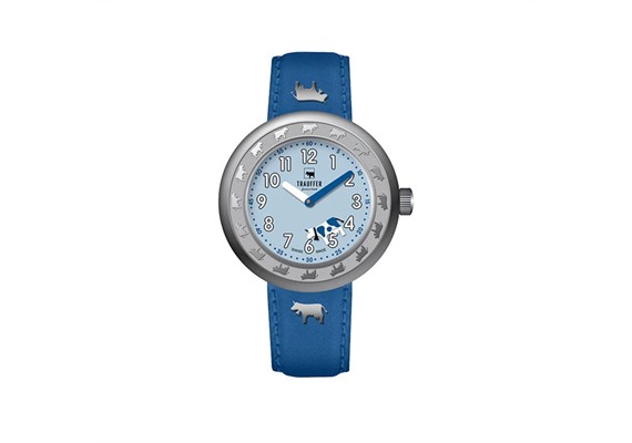 Trauffer TR-AK-BL-01 Kids Uhr Blau 30 mm Silber