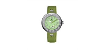 Trauffer TR-AK-GR-01 Kids Uhr Grün 30 mm Silber