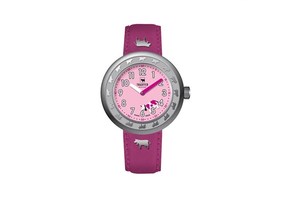 Trauffer TR-AK-PI-01 Kids Uhr Pink 30 mm Silber