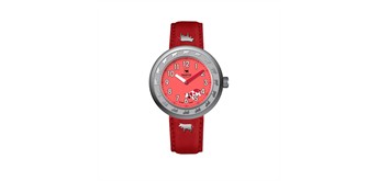 Trauffer TR-AK-RE-01 Kids Uhr Rot 30 mm Silber