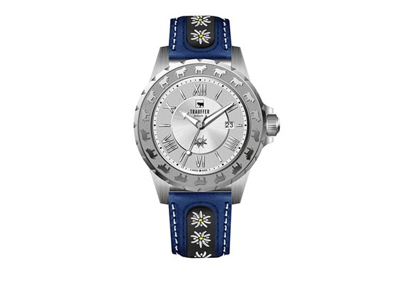 Trauffer TR-AL-01-SL-51 Uhr Alpenaufzug Stahl Silver