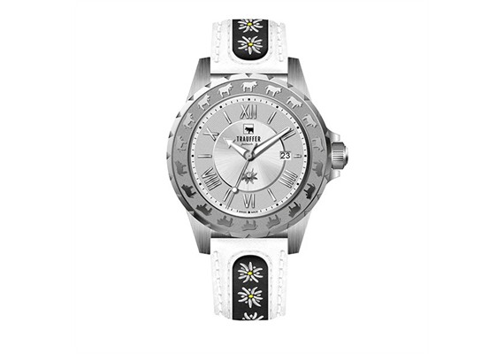 Trauffer TR-AL-01-SL-53 Uhr Alpenaufzug Stahl Silver