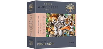 Trefl 20152 Holz Puzzle Wildkatzen im Dschungel 500 Teile