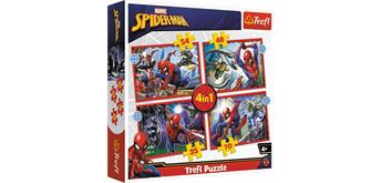 Trefl 34384 - 4 in 1 Puzzles Spiderman