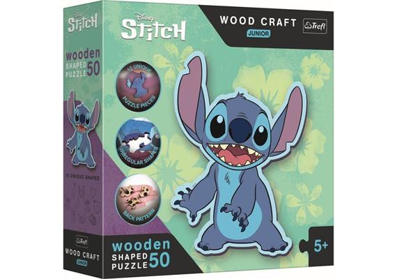 Trefl Holz Form-Puzzle Junior (50 Teile) - Stitch
