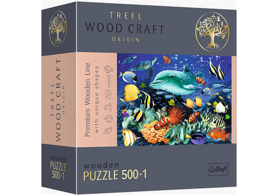Trefl - Holz Puzzle (500+1 Teile) - Meeresleben