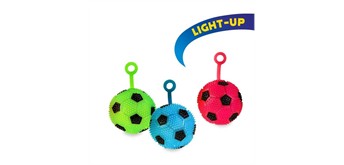 Trendhaus 967527 Light-Up Finger-Spielball 6 cm 1 Stück assortiert
