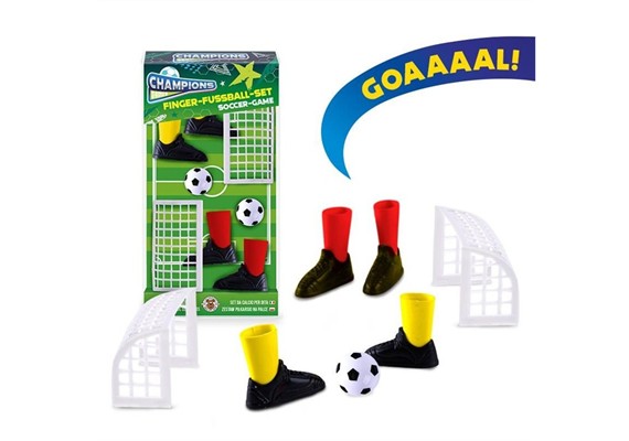 Trendhaus 967848 Finger-Fussbal Set 6 Finger - 8-teilig