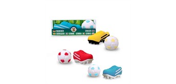 Trendhaus 968029 Radierer Fussball 2-er Set, 1 Stück assortiert