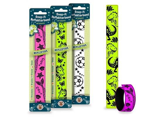 Trendhaus 968654 SnapArmband reflektierend 1 Stück assortiert
