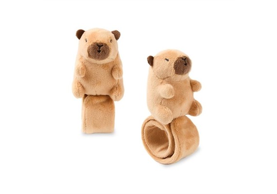 Trendhaus Plüsch Snap-Armband Capybara