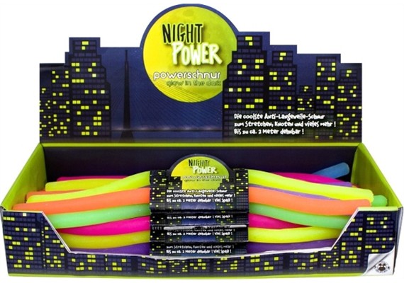Trendhaus Powerschnur Glow in the Dark 1 Stück assortiert