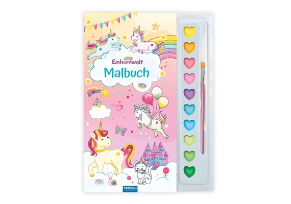 Trötsch 20605 Malbuch Tuschkasten Einhornwelt