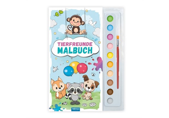 Trötsch 20606 Malbuch Tuschkasten Tierfreunde