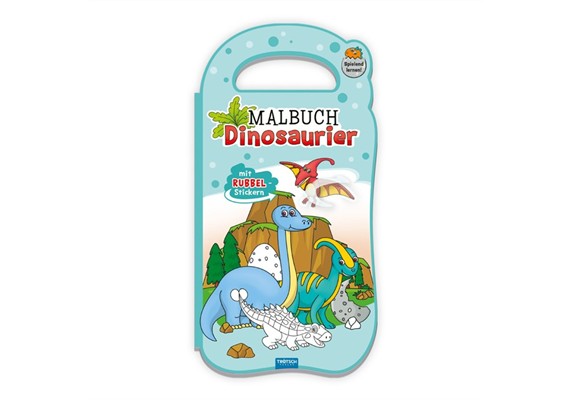 Trötsch 52812 Malbuch Rubbelsticker "Dino"