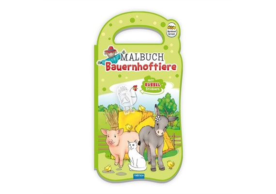 Trötsch 52813 Malbuch Rubbelsticker "Bauernhof"