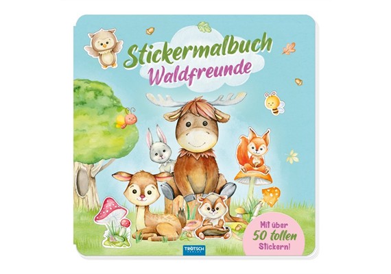 Trötsch 52895 Stickermalbuch "Waldfreunde"
