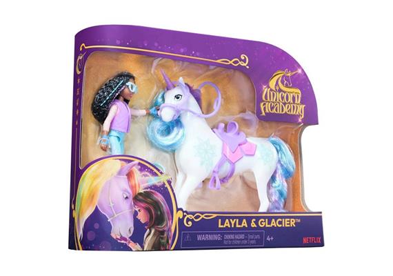 Unicorn Academie Layla & Glacier Small Doll & Unicorn