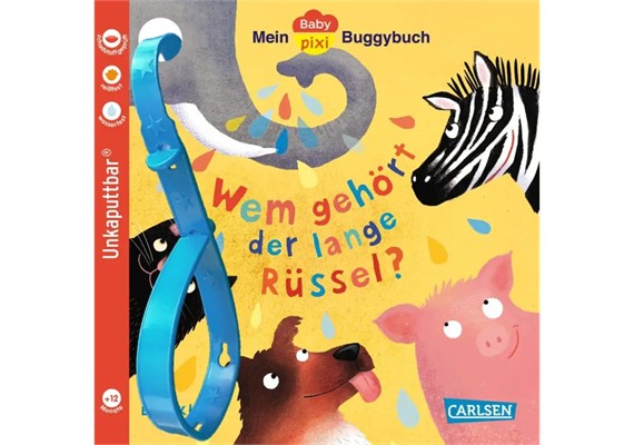 Unkaputtbar Baby Pixi Buggybuch Wem gehört der Rüssel