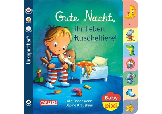 Unkaputtbar Baby Pixi Gute Nacht liebe Kuscheltiere