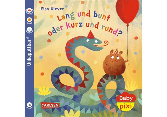 Unkaputtbar Baby Pixi Lang und bunt oder rund