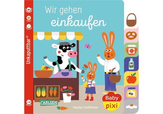 Unkaputtbar Baby Pixi Wir gehen einkaufen