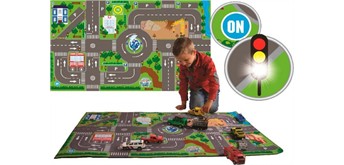 Van Manen - Spielteppich mit LED 70 x 120 cm mit 10 Ampeln