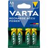 Varta Batterien Recharge Accu Power AA 2600mAh 4 Stück