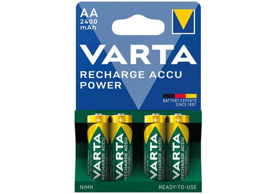 Varta Batterien RECHARGE Akku Power AA 2400 mAh