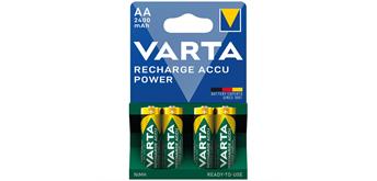 Varta Batterien RECHARGE Akku Power AA 2400 mAh