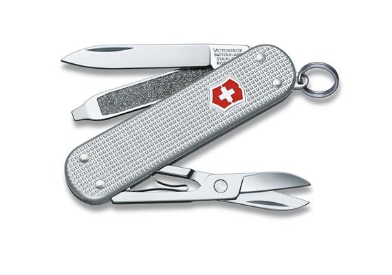 Victorinox - Classic Alox, 58 mm, silber gerippt