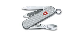 Victorinox - Classic Alox, 58 mm, silber gerippt