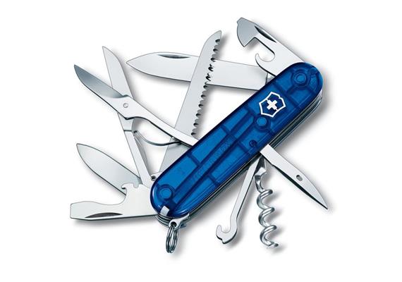 Victorinox - Huntsman, 91 mm, blau transparent