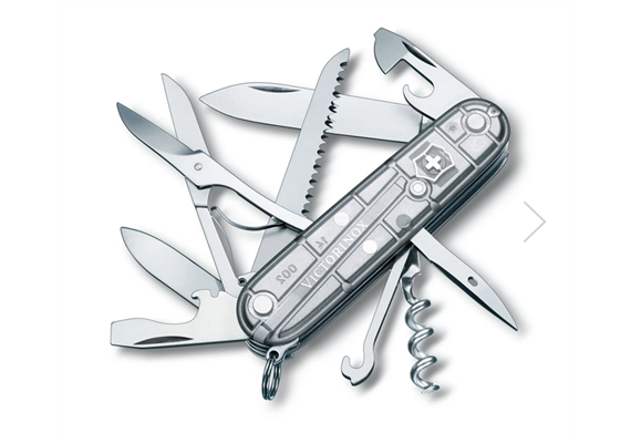 Victorinox - Huntsman, 91 mm silver transparent