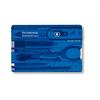 Victorinox - Swiss Card Classic, blau, transparent