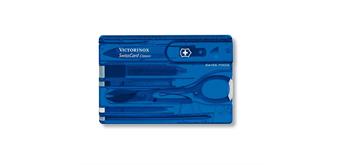 Victorinox - Swiss Card Classic, blau, transparent