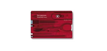 Victorinox - Swiss Card Classic, rot transparent