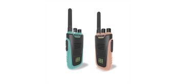 Walkie-Talkies mit Taschenlampe hellblau/rosa