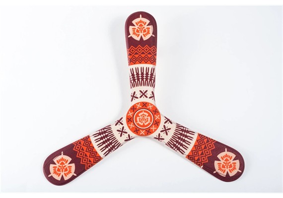 Wallaby bedruckter Boomerang für Kinder - Fidji