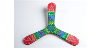 Wallaby bedruckter Boomerang für Kinder - Indian
