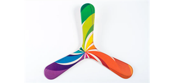 Wallaby Boomerang für Kinder - Rainbow